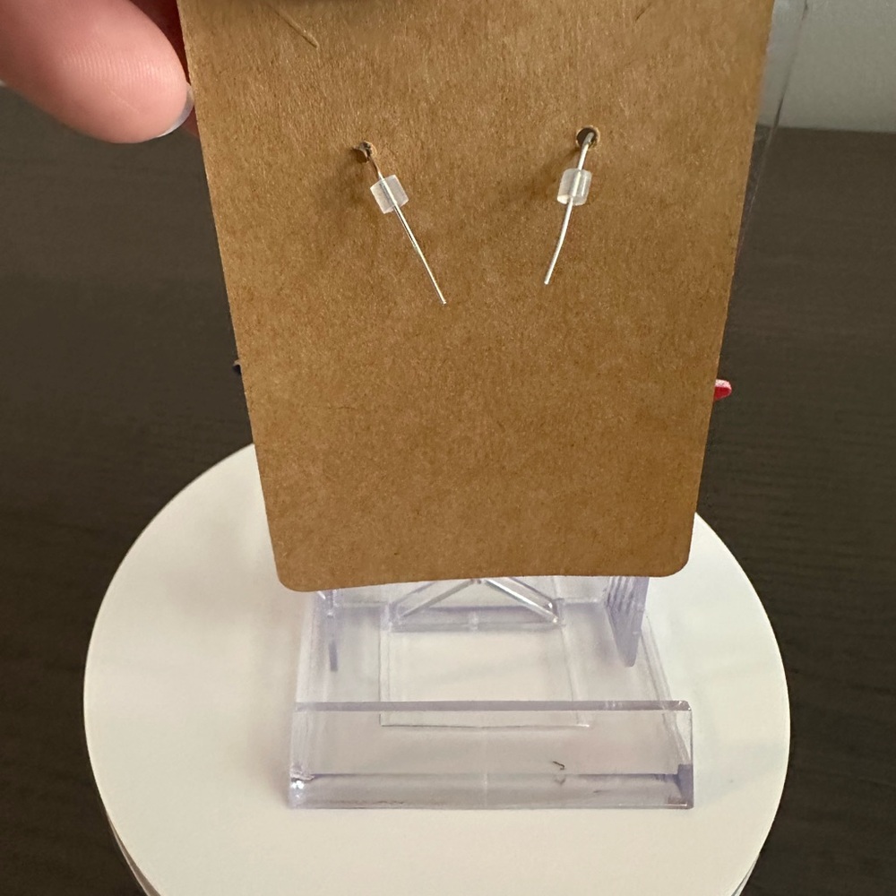 Star Flag Earrings NWOT - Picture 2 of 6